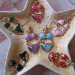 Pendientes bikinis de colores
