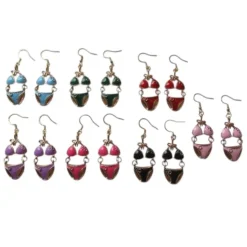 Pendientes bikinis de colores