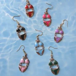 Pendientes bikinis de colores