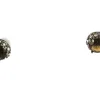 Discount Pendientes Circonitas Coffee En Plata De Ley Y Rodio Negro