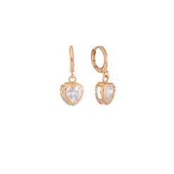 Clearance Omar Joyas Rommy Pendientes colgantes corazón intenso