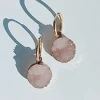 Discount Hhedderich Pendientes Cristal Roca Color. Acero Oro