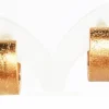 Pendientes De Aro Diamantado En Plata Rosa
