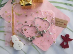 Best Che Carino Art Pendientes de aros con cuentas