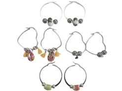 Best Che Carino Art Pendientes de aros con cuentas