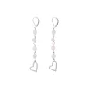 Pendientes de Minerales naturales largos 77 mm de largo