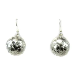 Discount Pendientes De Plata Bola 12 Mm. Con Talla Balon