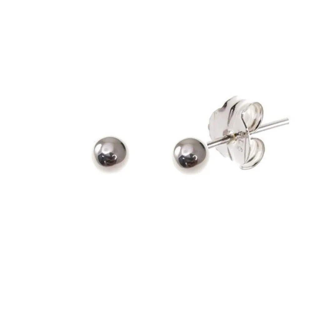 Best Pendientes De Plata De Ley Bolas De 4 Mm.