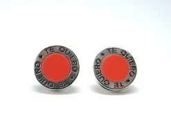 Online Pendientes De Plata De Ley Te Quiero Rojos