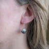 Discount Pendientes De Plata De Ley Y Cristal Combinados