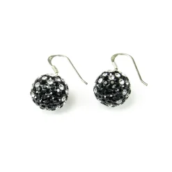Discount Pendientes De Plata De Ley Y Cristal Combinados