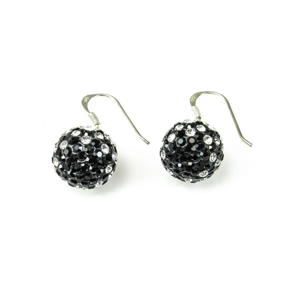 Discount Pendientes De Plata De Ley Y Cristal Combinados
