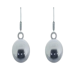 Online Pendientes De Plata Lisa Bola De 12 Mm.