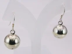 Online Pendientes De Plata Lisa Bola De 12 Mm.