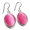 Pendientes De Plata Y Piedras Gancho Hippy