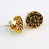 Pendientes Dorados Con Plata De Ley Y Cristal Swarovski