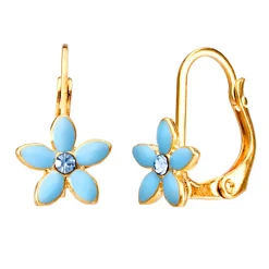 Pendientes Flor turquesa