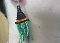 Online Che Carino Art Pendientes Halloween sombrero de bruja