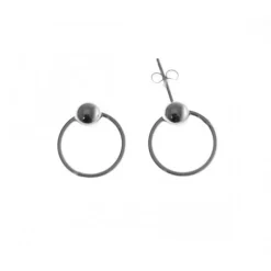 Pendientes Karma Bola De Plata De Ley