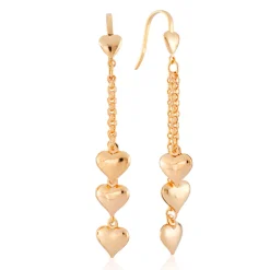 Discount Omar Joyas Rommy Pendientes Largos corazones