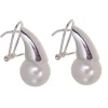 Best Pendientes Perlas Blancas 12 Mm. Y Plata De Ley