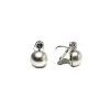 Pendientes Plata Japonesa Perla Blanca 12 Mm. Cierre Omega