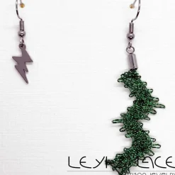 Pendientes Rayo Verde