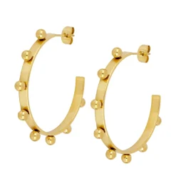 Online Eriety Jewels Pendientes Semi aro con bolitas