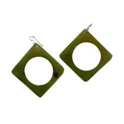 Pendientes solidarios de cebú Agua de coco