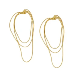 Pendientes tres cadenas largas