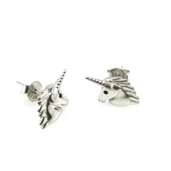 Pendientes Unicornio De Plata De Ley