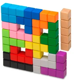 Pentominos en caja de metal