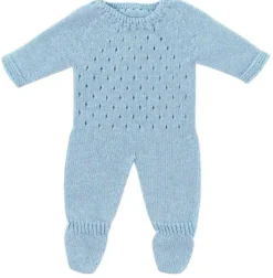 Pijama de punto azul (38cm)