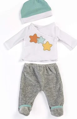 New Miniland Pijama invierno gris (40 cm)