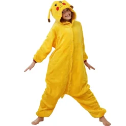 Pijama Mono Enterizo de Ratón Eléctrico Amarillo Infantil