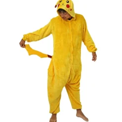 Pijama Mono Enterizo de Ratón Eléctrico Amarillo Infantil