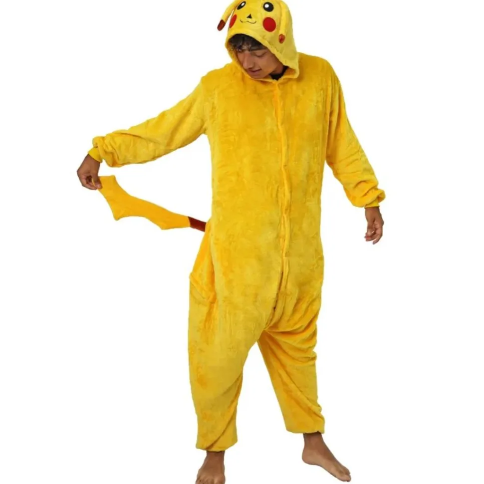 Pijama Mono Enterizo de Ratón Eléctrico Amarillo Infantil