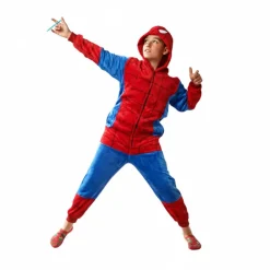 New Kebedo Moda Pijama Mono Enterizo de Superhéroe Araña Infantil