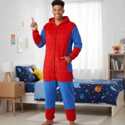 Best Kebedo Moda Pijama Mono Enterizo de Superhéroe Araña Adulto