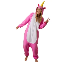 New Kebedo Moda Pijama Mono Enterizo Unicornio Rosa Mujer