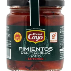 Clearance Viuda de cayo PIMIENTO PIQUILLO EXTRA 205 gr DOP LODOSA