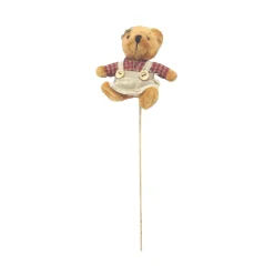 Pincho madera peluche osita