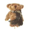 Hot Working House Pincho Palo Peluche Mini Osito Oso Bufanda verde