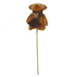 Hot Working House Pincho Palo Peluche Mini Osito Oso Bufanda verde