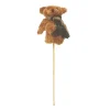 Pincho Palo Peluche Mini Osito Oso Bufanda azul