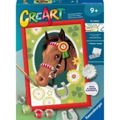 Pintar por números de Caballo con Yeso 3D CreArt Serie D - Ravensburger
