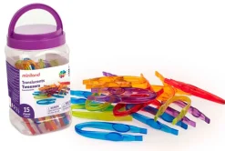 Online Miniland Pinzas translúcidas (Translucent Tweezers) 15 piezas