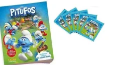 Outlet PANINI Pitufos Álbum de cromos vacío y 5 sobres Colección 2024 pegatinas