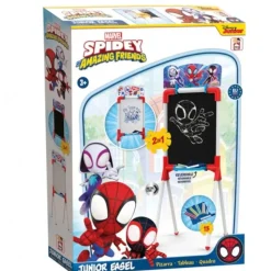 Pizarra Infantil Spidey & Amazing con caballete reversible