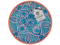 Cerámica Rambleña Plato decorativo - 21x21x4 cm - Plato pared Modelo 01|S
